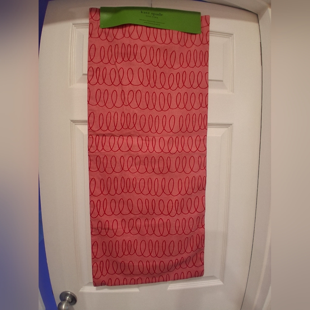 Kate Spade Pink & Red Reversible Table Runner